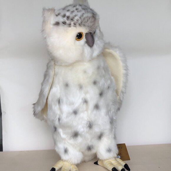Hansa Handcrafted 16 Inch (41 CM)  Snow Owl Stuffed Animal Brand New w/ Tag - Picture 8 of 14